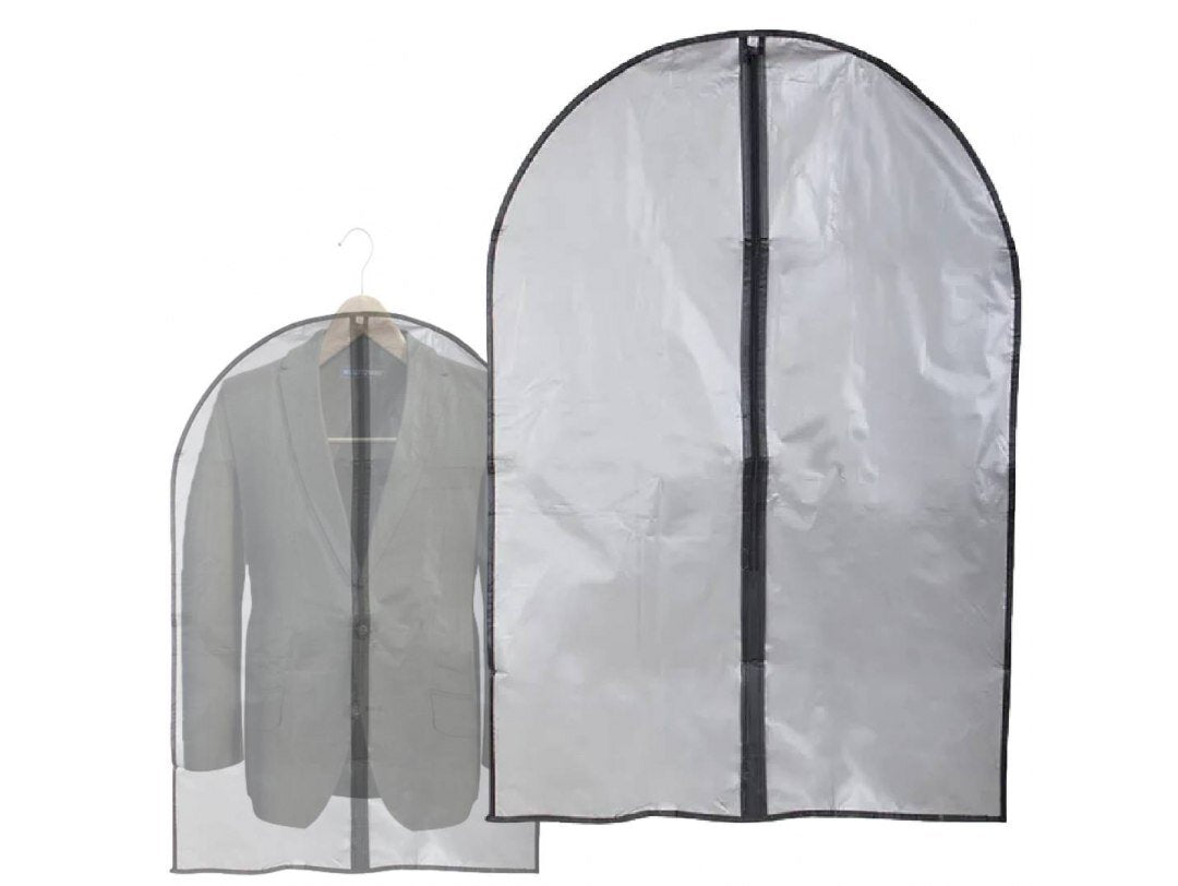 Husa de protectie pentru costum, Zola®, cu fermoar, 60x90 cm, gri Husa de protectie pentru costum, Zola®, cu fermoar, 60x90 cm, gri